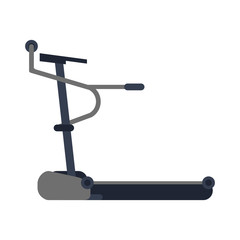 gym machine equipment over white background. colorful design. vector illustration