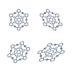 Abstract science vector icon. Communication. 
