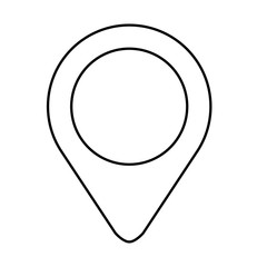 White symbol location guide icon design, vector illustration
