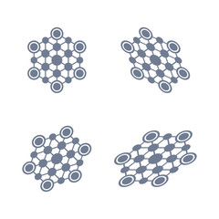 Abstract science vector icon. Communication. 