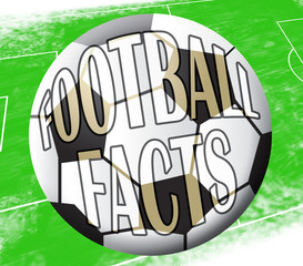 Football Facts Shows Soccer Knowledge 3d Illustration
