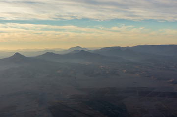 Balloon flight in Luxor, beautiful view from sky