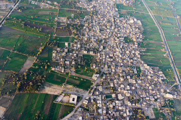 Balloon flight in Luxor, beautiful view from sky
