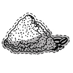 Figure coffee mountain icon design, vector illustration