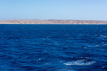 Red sea near Hurghada, beautiful view from the boat
