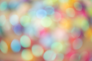 Blurred imaged of colorful christmas stars
