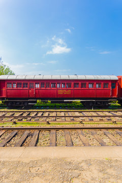 Train Track Passenger Carriage Sri Lanka Railway V