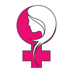 feminism related icons image vector illustration design 