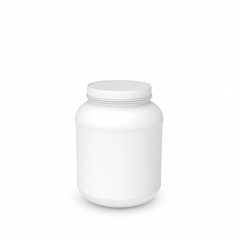 Rendering of white blank round can