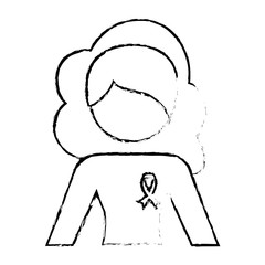 ribbon breast cancer awareness icon image vector illustration design 