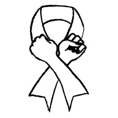 awareness ribbon icon image vector illustration design 