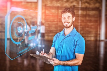 Composite image of fitness interface