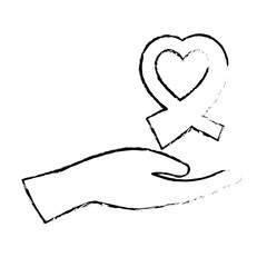 awareness ribbon icon image vector illustration design 