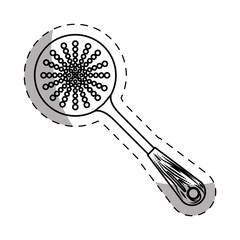 skimmer kitchen supplies icon image vector illustration design 