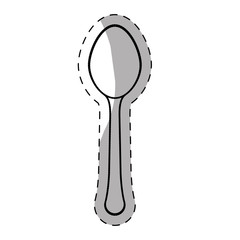 spoon cutlery icon image vector illustration design 
