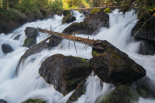 Waterfall in Kolsay national park