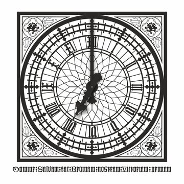 7 o'clock pm am english London Old style Westminster Big Ben Display