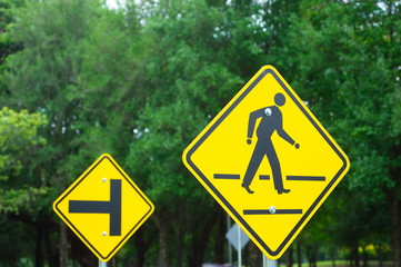 Traffic sign & symbols on the load