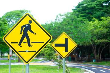 Traffic sign & symbols on the load