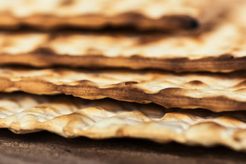 Jewish matza on Passover