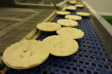 Factory Food Manufacturing - Pie Production