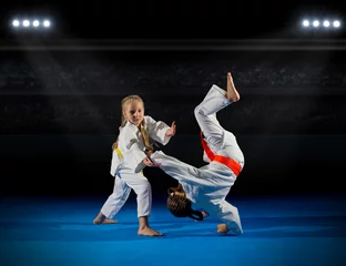 Photo sur Plexiglas Arts martiaux Girls martial arts  fighters