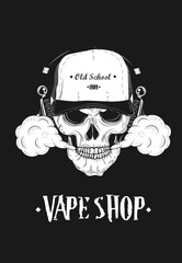 Poster For Vape Shop. Vector Illustration