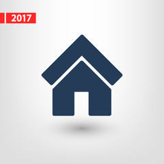 house icon, vector illustration. Flat design style