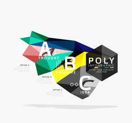 Triangle modern info banner