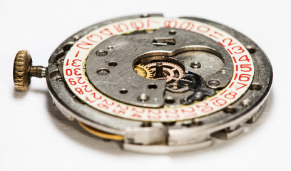 clockwork old mechanical USSR watch, high resolution and detail
