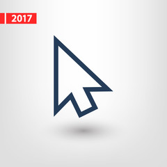  cursors icon, vector illustration. Flat design style 