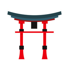 Beautiful travel landmarks chinese temple vector.