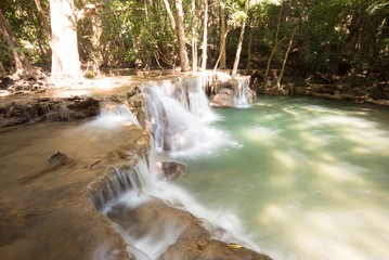 Naklejka premium Bule water fall in western part thailand