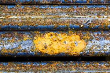 Metallic texture with rust for backgrounds
