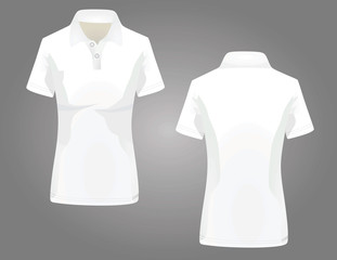 Women polo shirt vector