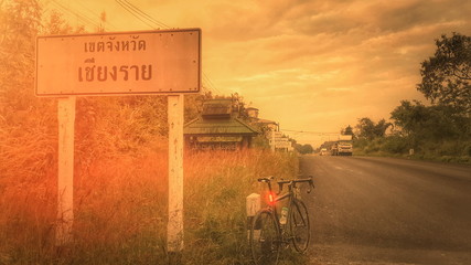 riding bicycle in thailand