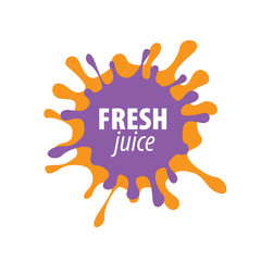 juice splash vector sign