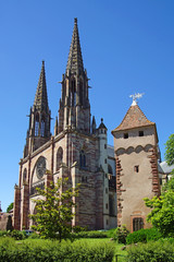Fototapeta na wymiar Eglise Saint-Pierre et Saint-Paul d'Obernai
