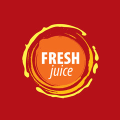 juice splash vector sign