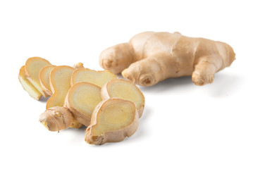 ginger on white background