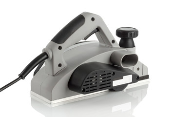 Power planer on a white background