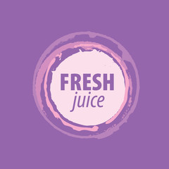 juice splash vector sign