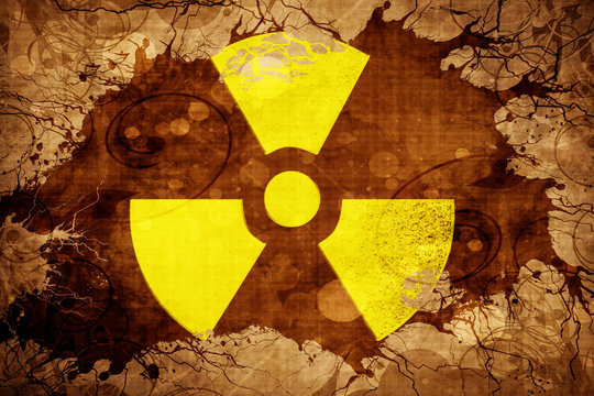 Grunge Vintage Radioactive Warning