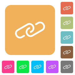 Paperclip rounded square flat icons