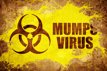 Grunge vintage Mumps virus