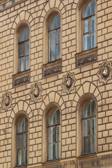 windows in an old building