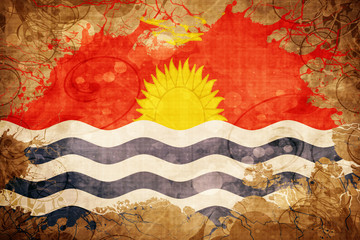 Grunge vintage Kiribati flag