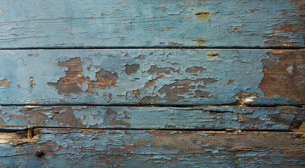 old wooden shabby chic Background in blue