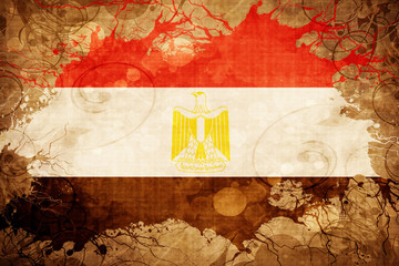 Grunge vintage Egypt flag
