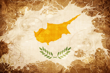 Grunge vintage Cyprus flag